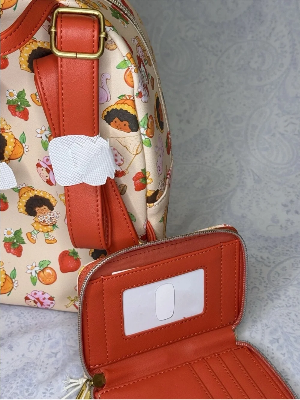 Loungefly Strawberry Shortcake & Orange Blossom Faux Pebbled Leather Set